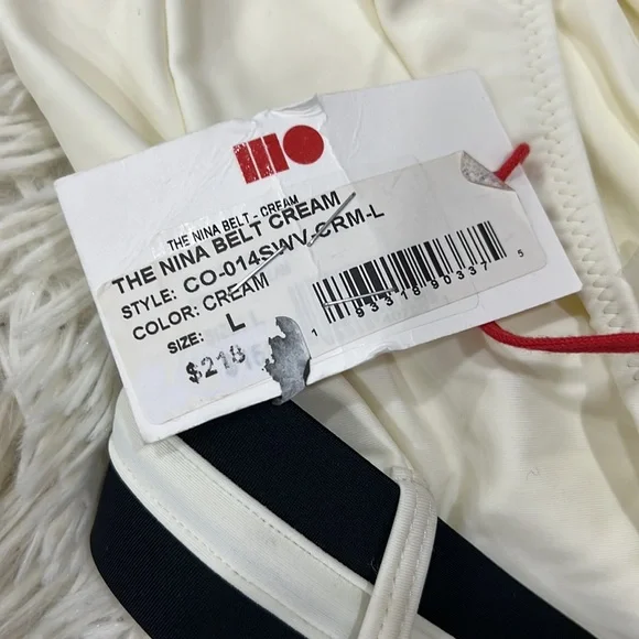 SOLID & STRIPED Nina Belted Swimsuit cream - Picture 11 of 12